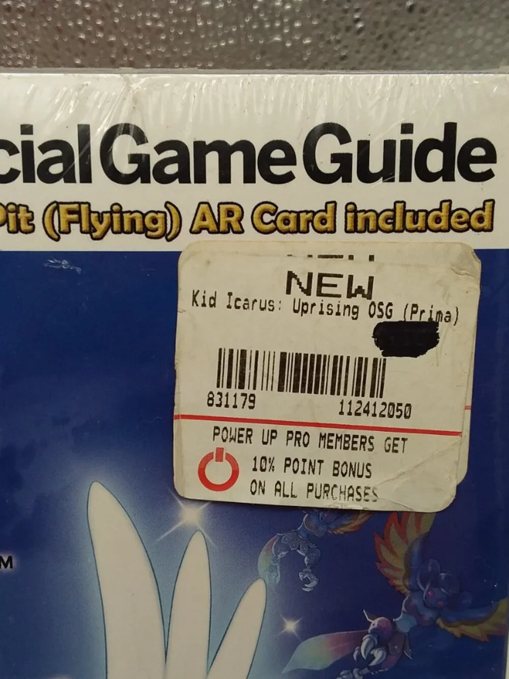 Kid Icarus Uprising Prima Official Game Guide 2012 New Sealed 3 Bonus Cards